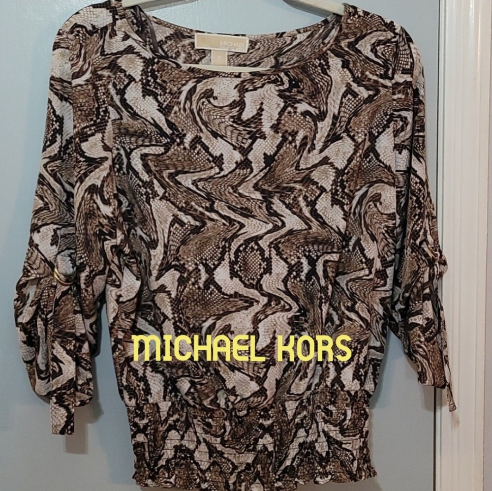 MICHAEL MICHAEL KORS Nwot,  animal print blouse.
